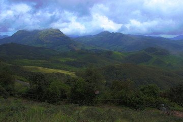 A HDR shot of Nilgiri Meadows from higher grounds