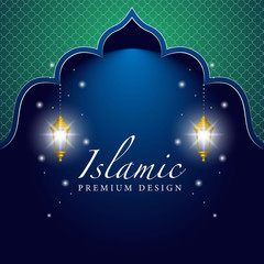 Ramadan Kareem Design Background. Vector Illustration for greeting card, poster and banner.