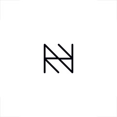 N letter logo R letter initial Z letter design