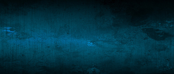 blue and black scratch metal background and texture.
