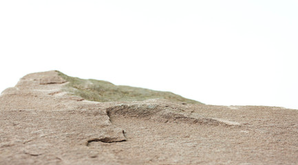 Stone Product Display Shelf on white background, can used for display or montage your products.Â 