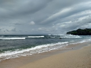 beach and sea