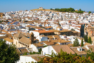 Authentic roof of the old Spanish town