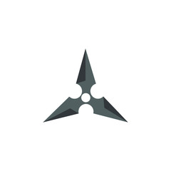 Fototapeta premium Shuriken outline vector icon. Thin line black shuriken icon, flat vector simple element illustration from editable asian concept isolated on white background