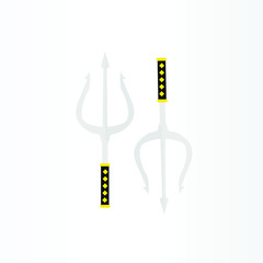 anime weapon logo vector illustration. blade, sword, kunai, arrow logo design template. sword logo