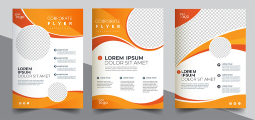 Fototapeta Brochure design, cover modern layout, annual report, poster, flyer in A4	 obraz