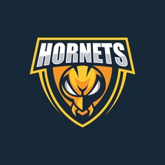 Vector Logo Illustration Hornets E Sports Style