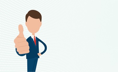 Recommendations of goods, services, partnerships in business. Vector template.Flat design.