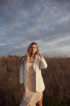 Blonde Girl in Field