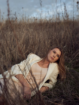 Blonde Girl in Field