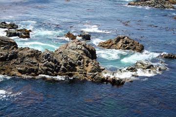 Fototapeta na wymiar Rocks Off the California Coast (CA 01749)