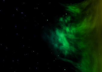 Star field in space and a nebulae.