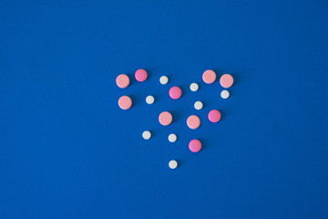 heart-shaped pills