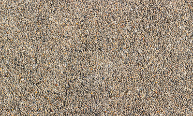 Close up detail of exposed aggregate concrete
