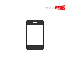 Smart Phone Flat Icon Design Vector