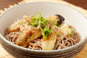 焼きなす蕎麦