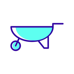 Wheel barrow icon