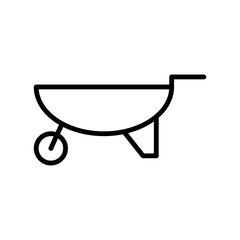 Wheel barrow icon