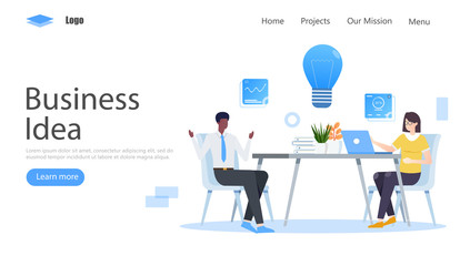 Business Ideas Vector Illustration Concept, Suitable for web landing page, ui, mobile app, editorial design, flyer, banner, and other related occasion