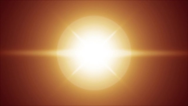 sun light lens flares art animation background. Seamless loop explosion lights Optical Lens Flare Effect transition shiny animation bright video footage.
