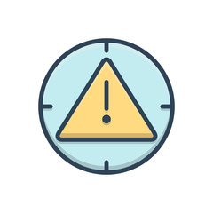 Color illustrationicon for expired alert