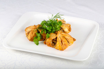 Pastry with meat