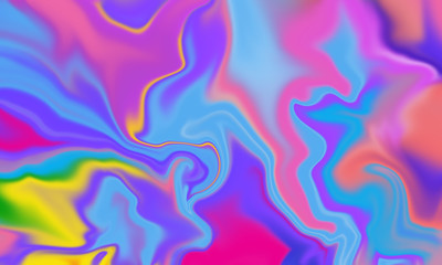Fototapeta na wymiar Colorful rainbow abstract vibrant liquid background texture