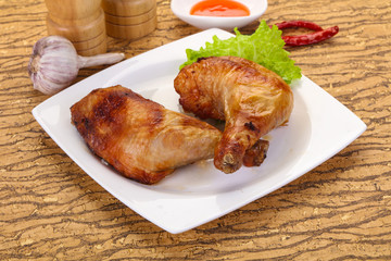 Roasted chicken leg