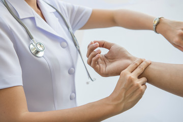 Nurse , heathcare concept ,isolated on white blackground