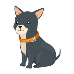 cute dog animal isolated icon vector illustration design