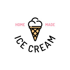Ice Cream Logo Design Template