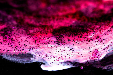 Abstract painted background. Background was painted on black paper.