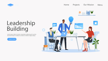 Leadership Unity Vector Illustration Concept , Suitable for web landing page, ui, mobile app, editorial design, flyer, banner, and other related occasion