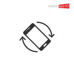 Phone Rotation Mobile Rotate Icon Design Vector