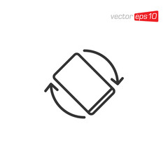 Phone Rotation Mobile Rotate Icon Design Vector