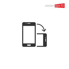 Phone Rotation Mobile Rotate Icon Design Vector