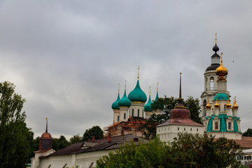 Vvedensky Tolga convent in Yaroslavl, Russia. Golden ring of Russia