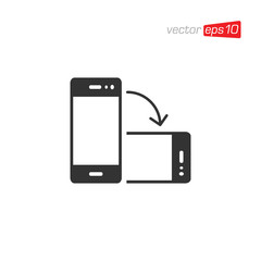 Phone Rotation Mobile Rotate Icon Design Vector