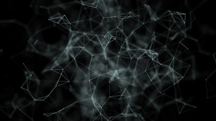 Graphic background molecule and communication. Connected lines with dots. Concept of the science, chemistry, biology, medicine, technology.