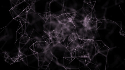 Graphic background molecule and communication. Connected lines with dots. Concept of the science, chemistry, biology, medicine, technology.