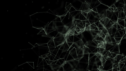 Graphic background molecule and communication. Connected lines with dots. Concept of the science, chemistry, biology, medicine, technology.