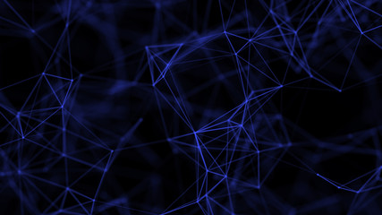 Graphic background molecule and communication. Connected lines with dots. Concept of the science, chemistry, biology, medicine, technology.