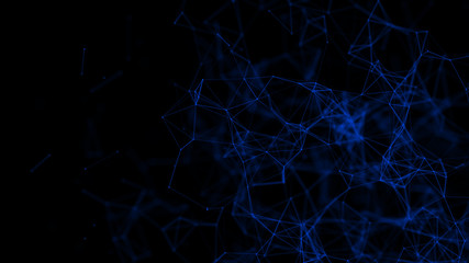 Graphic background molecule and communication. Connected lines with dots. Concept of the science, chemistry, biology, medicine, technology.