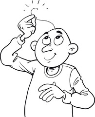The concept of hair on the head and baldness.   