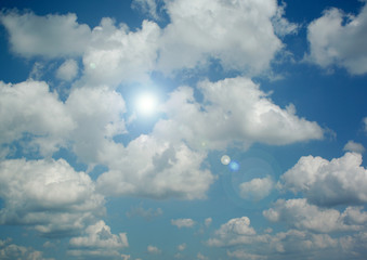 Cloudy sky background