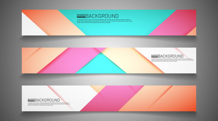 Vector material design banner background. Abstract creative concept graphic layout template.