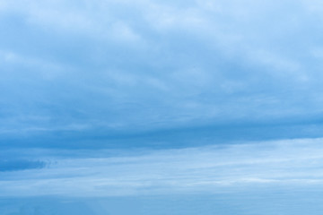 Blue sky with few clouds during the bright day