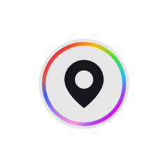 Map Point -  Modern App Button