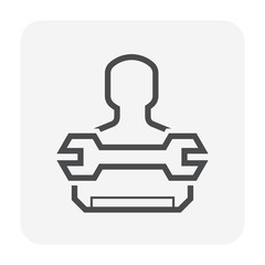 air conditioner service icon