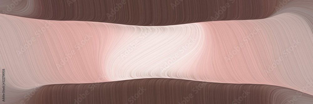 Poster moving header design with tan, old mauve and misty rose colors. fluid curved flowing waves and curves